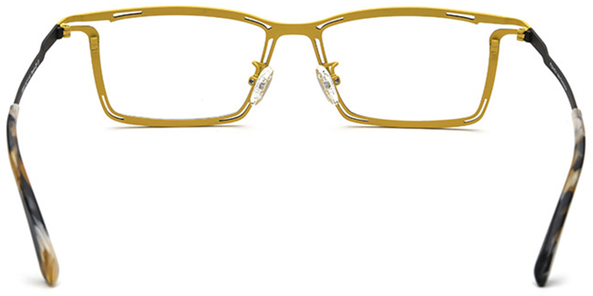 Titanium Rectangle Frame pattern-yellow