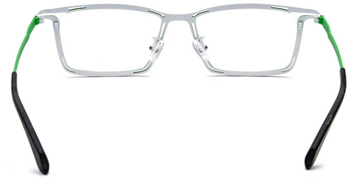 Titanium Rectangle Frame pattern-green