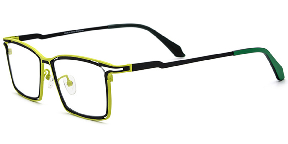 Titanium Rectangle Frame pattern-black