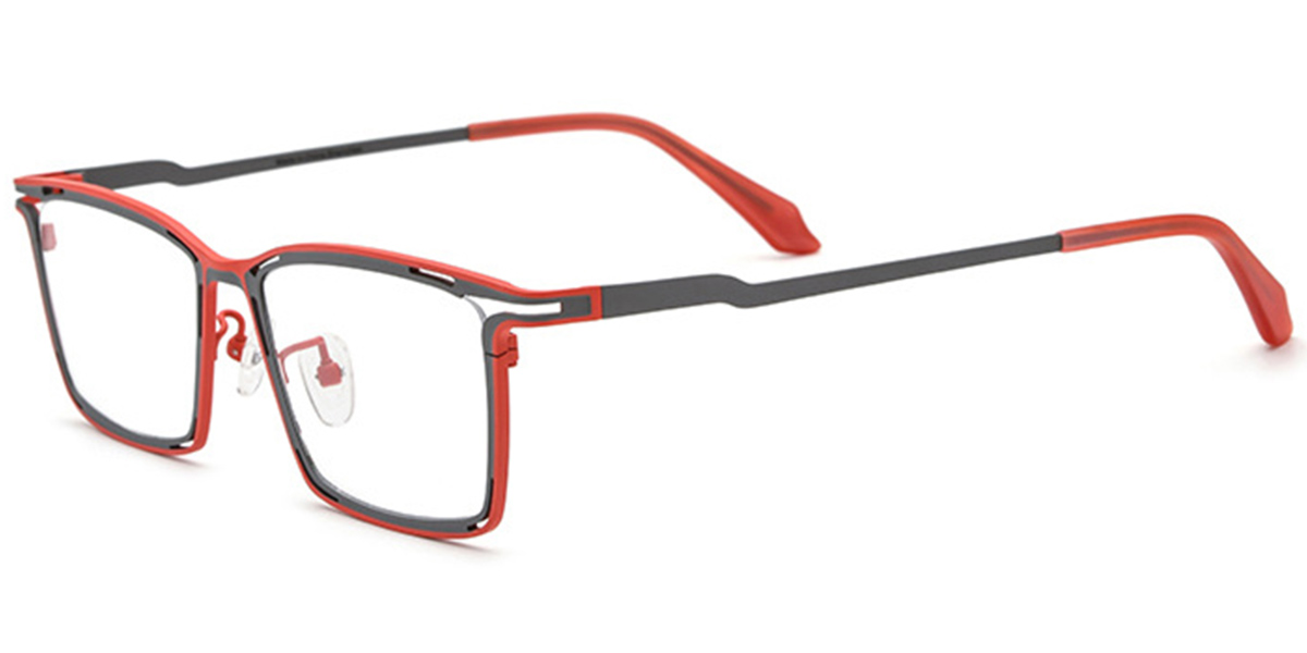 Titanium Rectangle Frame pattern-grey