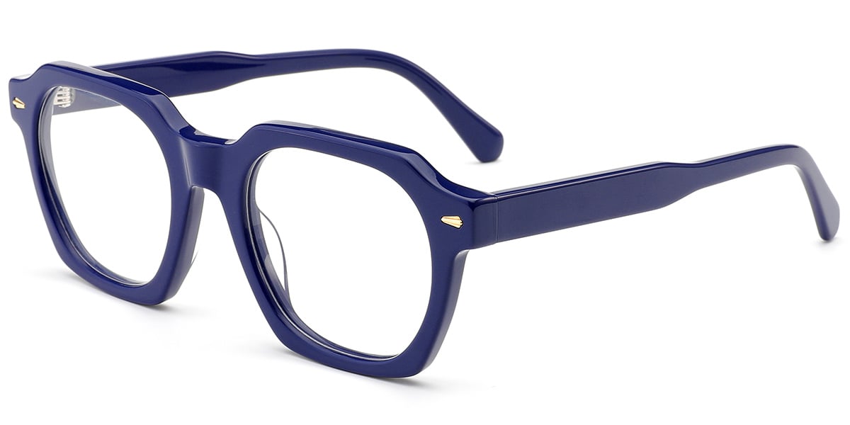 Acetate Square Frame blue