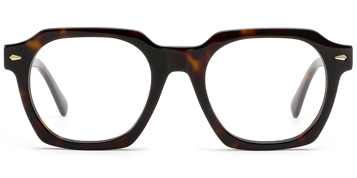 Acetate Square Frame tortoiseshell