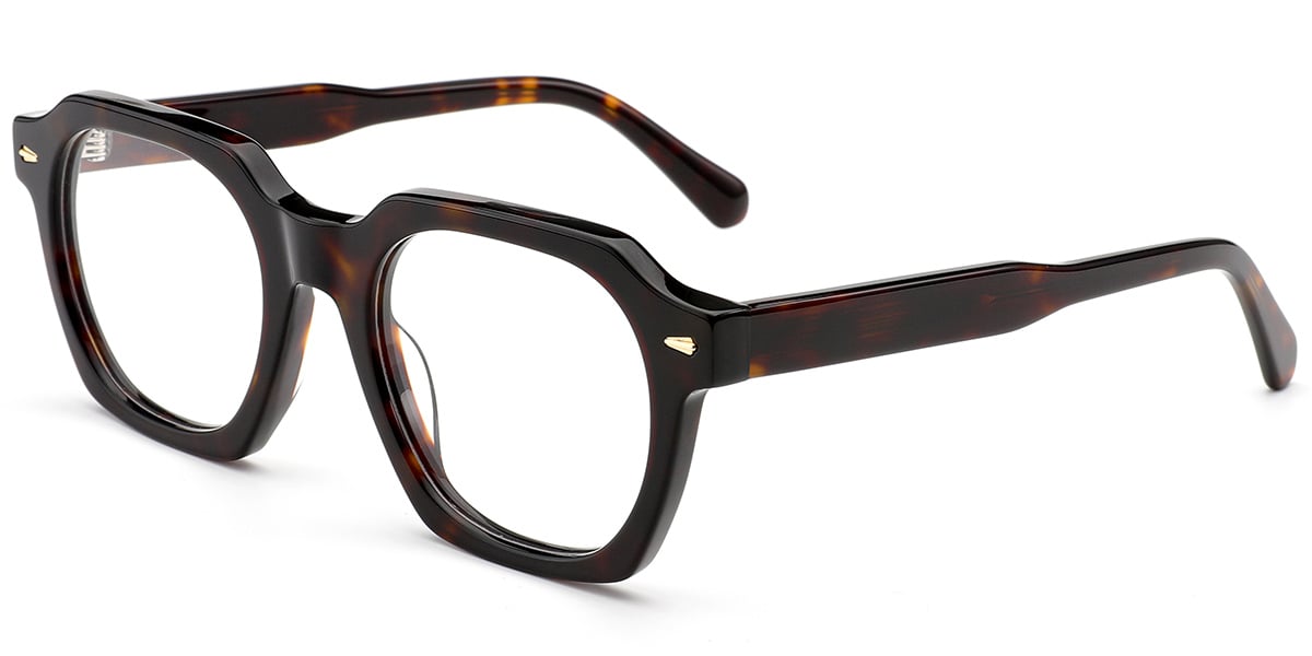 Acetate Square Frame tortoiseshell