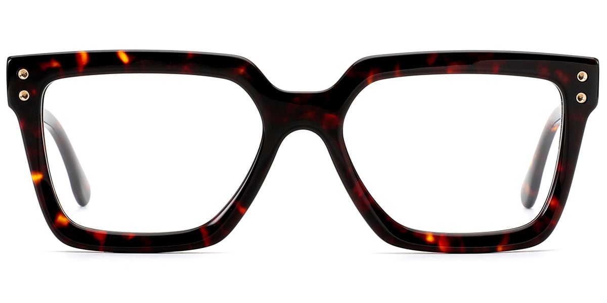 Acetate Square Frame tortoiseshell