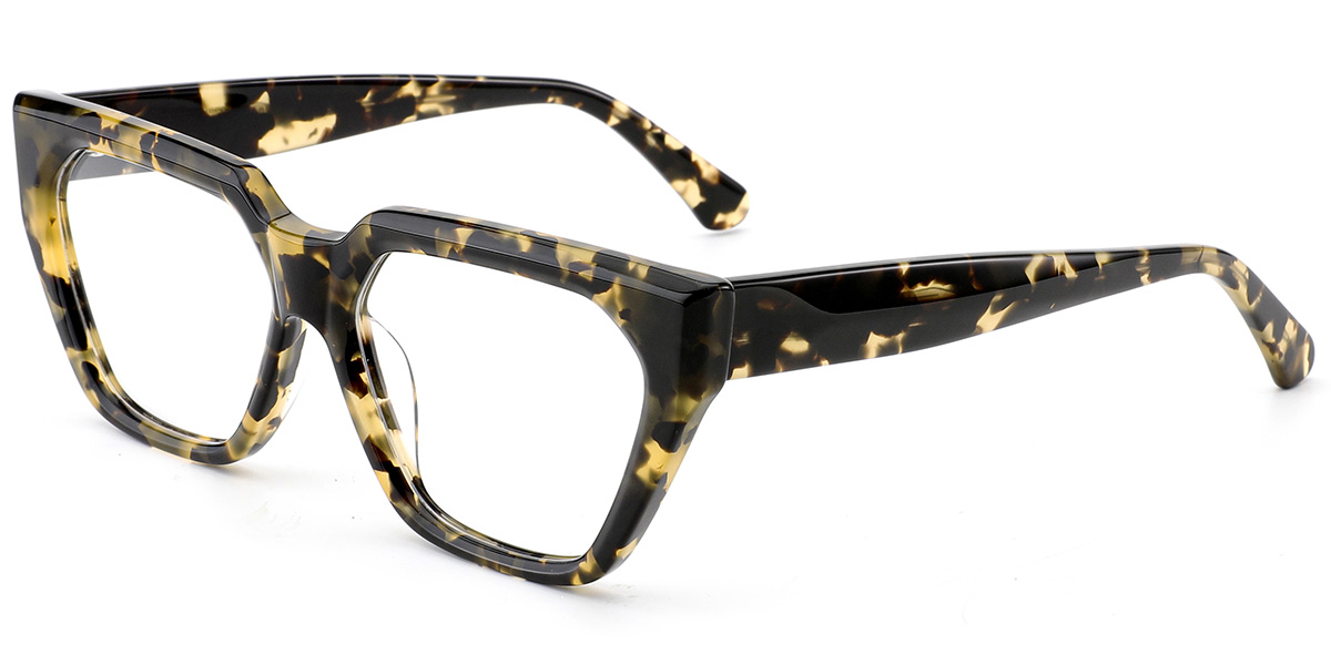 Acetate Square Frame tortoiseshell