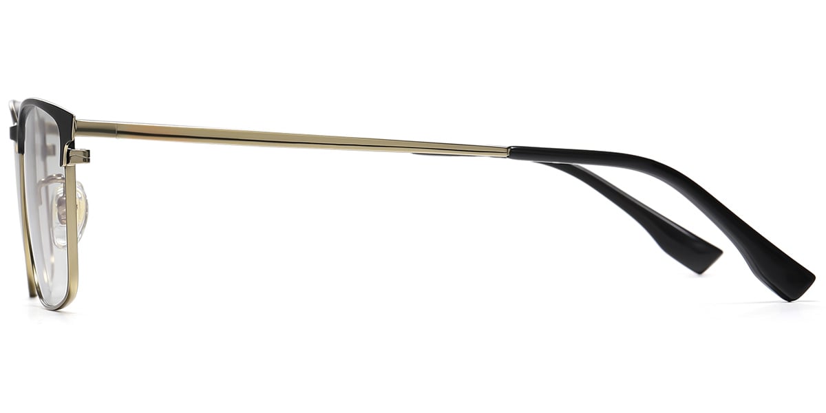 Titanium Rectangle Frame black-gold