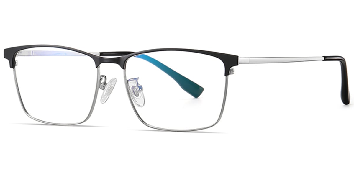 Titanium Rectangle Frame black-silver