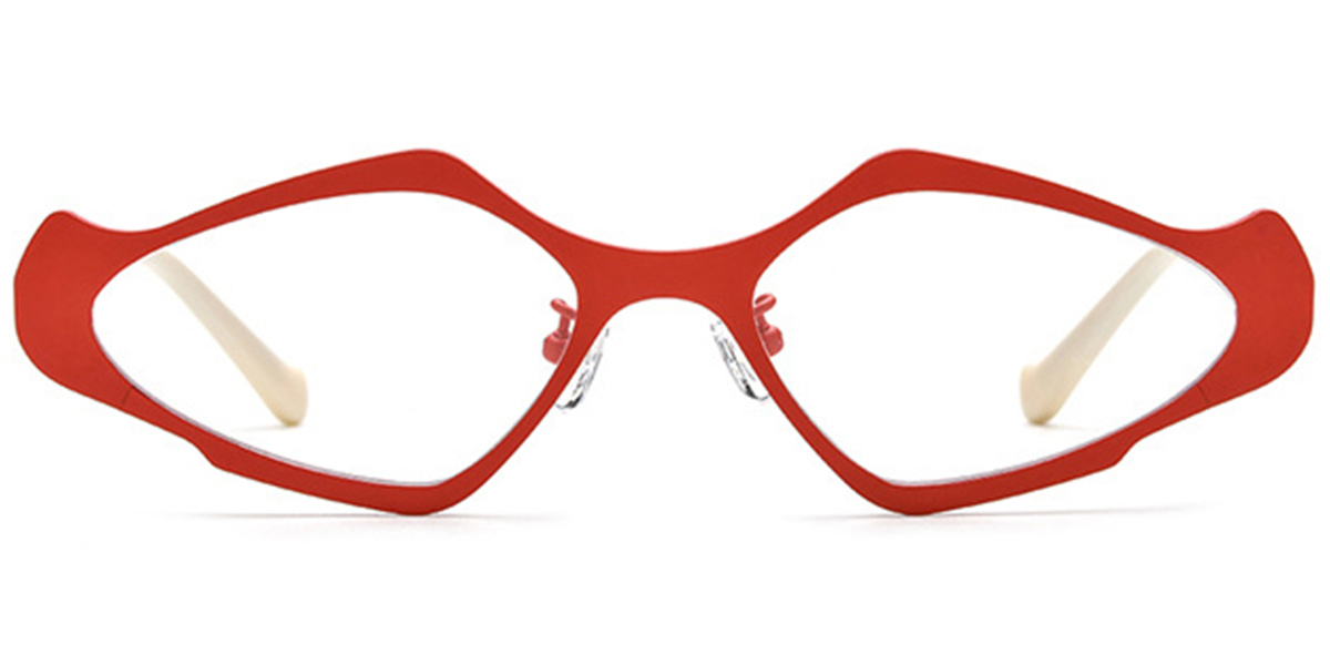 Titanium Geometric Frame red