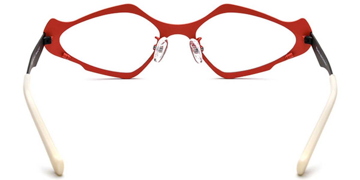 Titanium Geometric Frame red