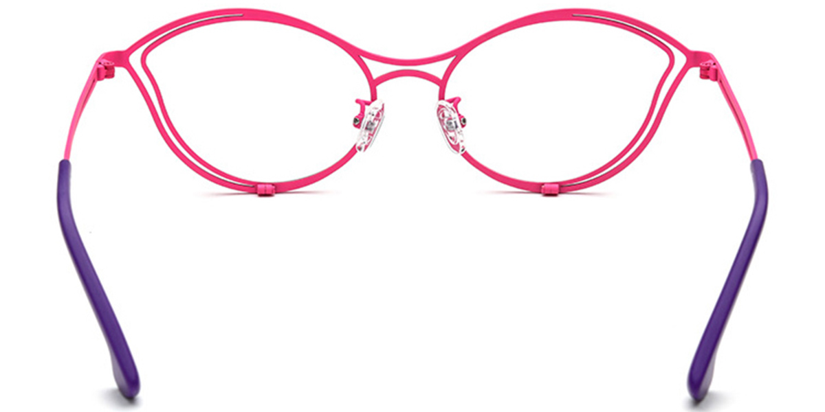 Titanium Cat Eye Frame pattern-pink