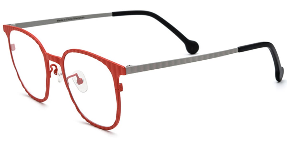 Titanium Square Frame red