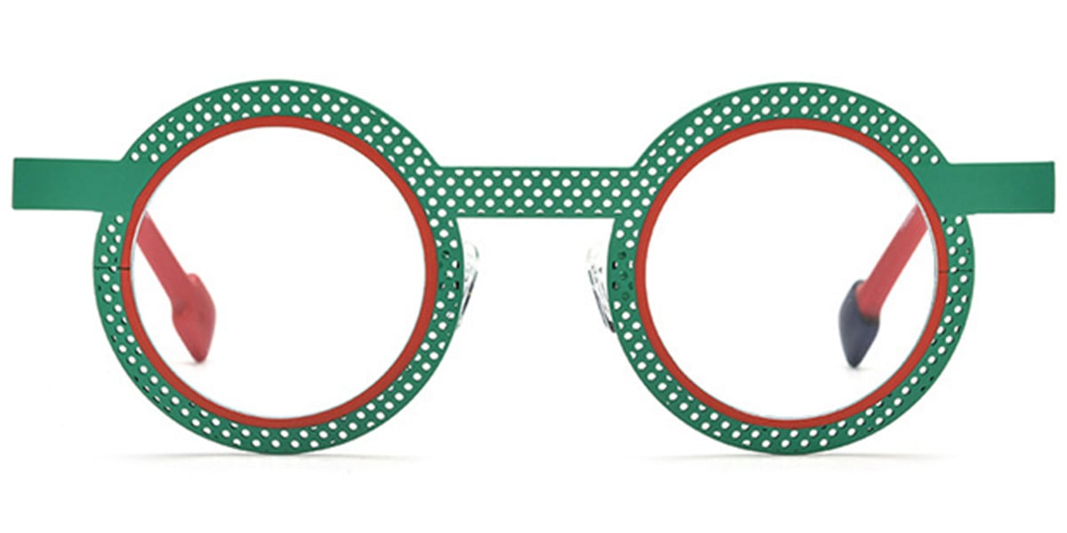 Titanium Round Frame green