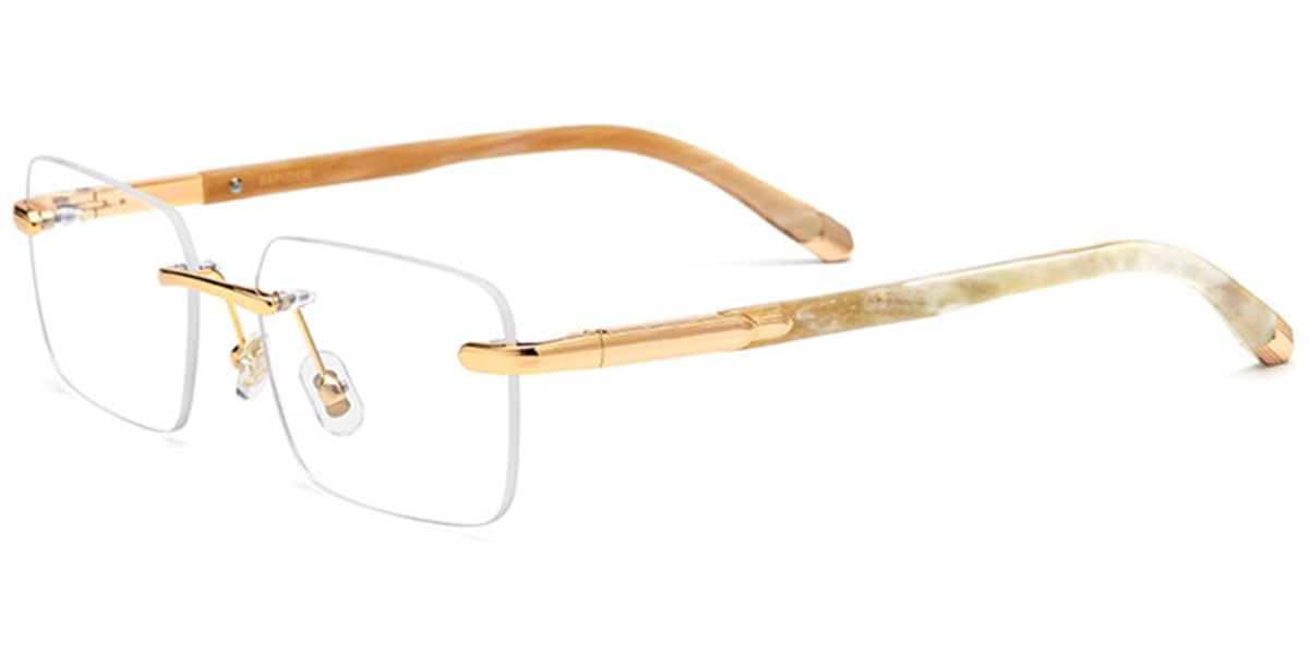 Rectangle Frame rose_gold-white