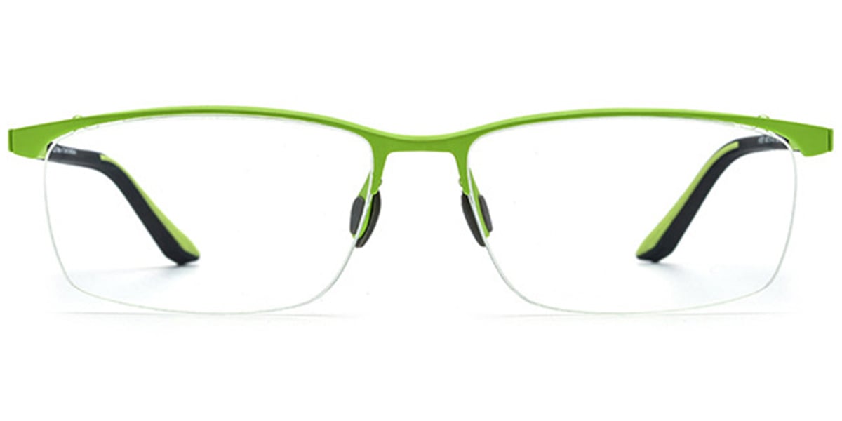 Titanium Rectangle Frame green