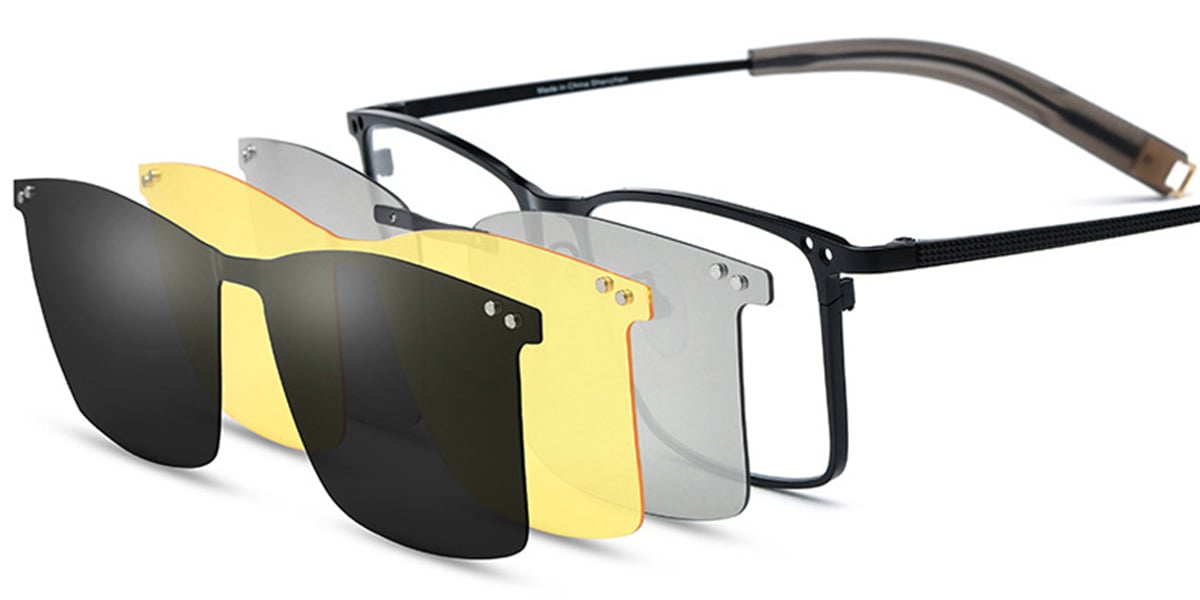 Titanium Rectangle Frame black