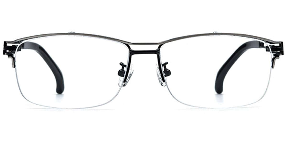 Titanium Rectangle Frame silver-black