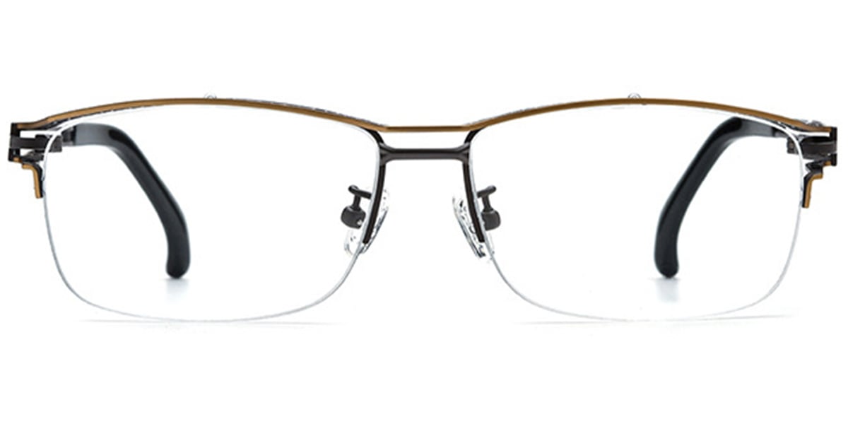 Titanium Rectangle Frame brown