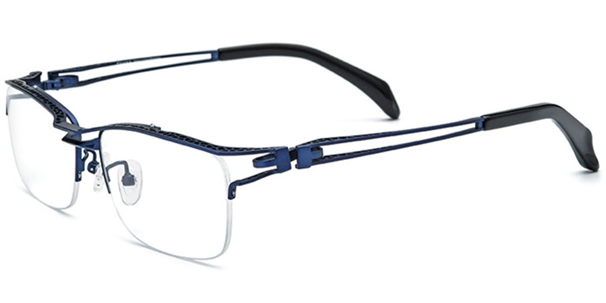 Titanium Rectangle Frame blue