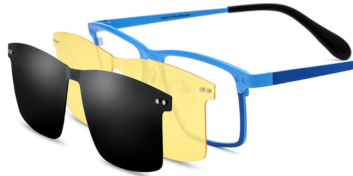 Titanium Rectangle Frame blue