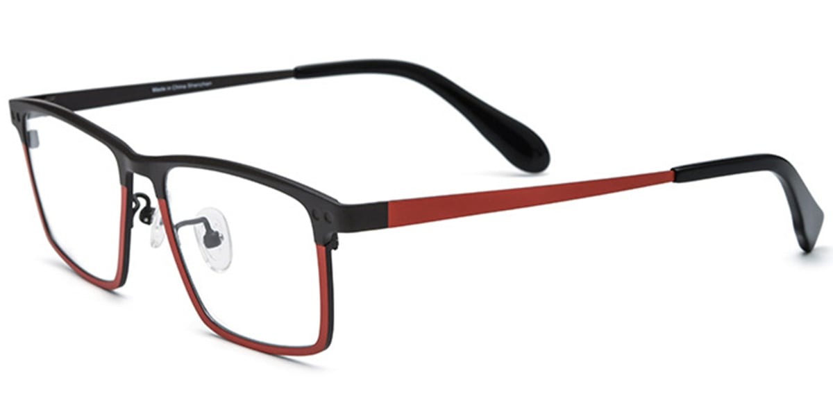 Titanium Rectangle Frame pattern-black