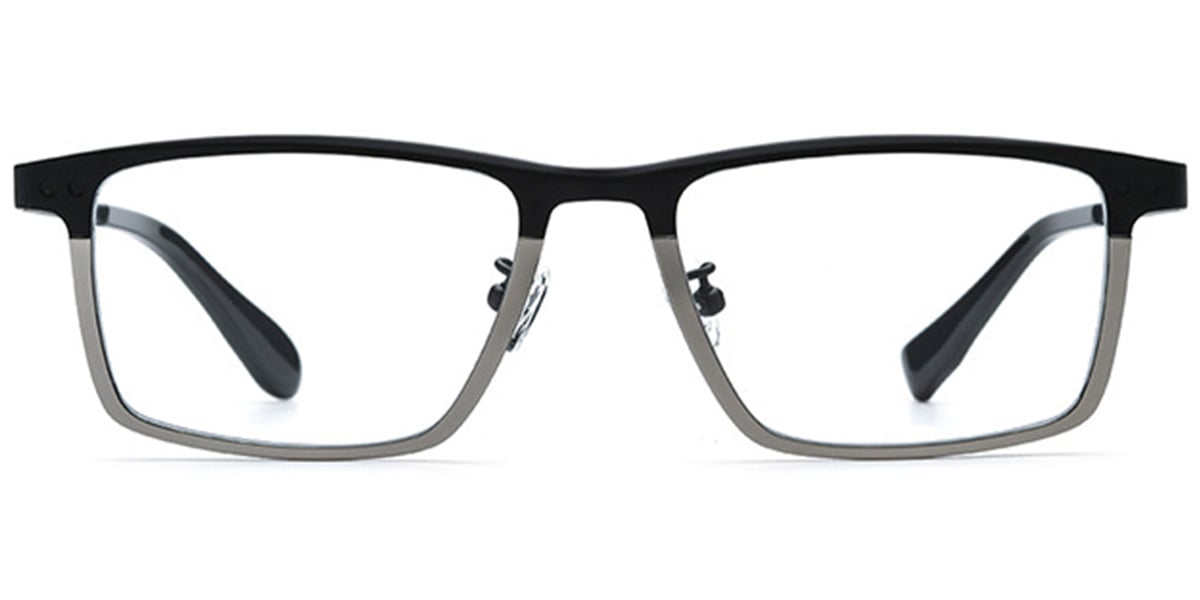 Titanium Rectangle Frame black-silver