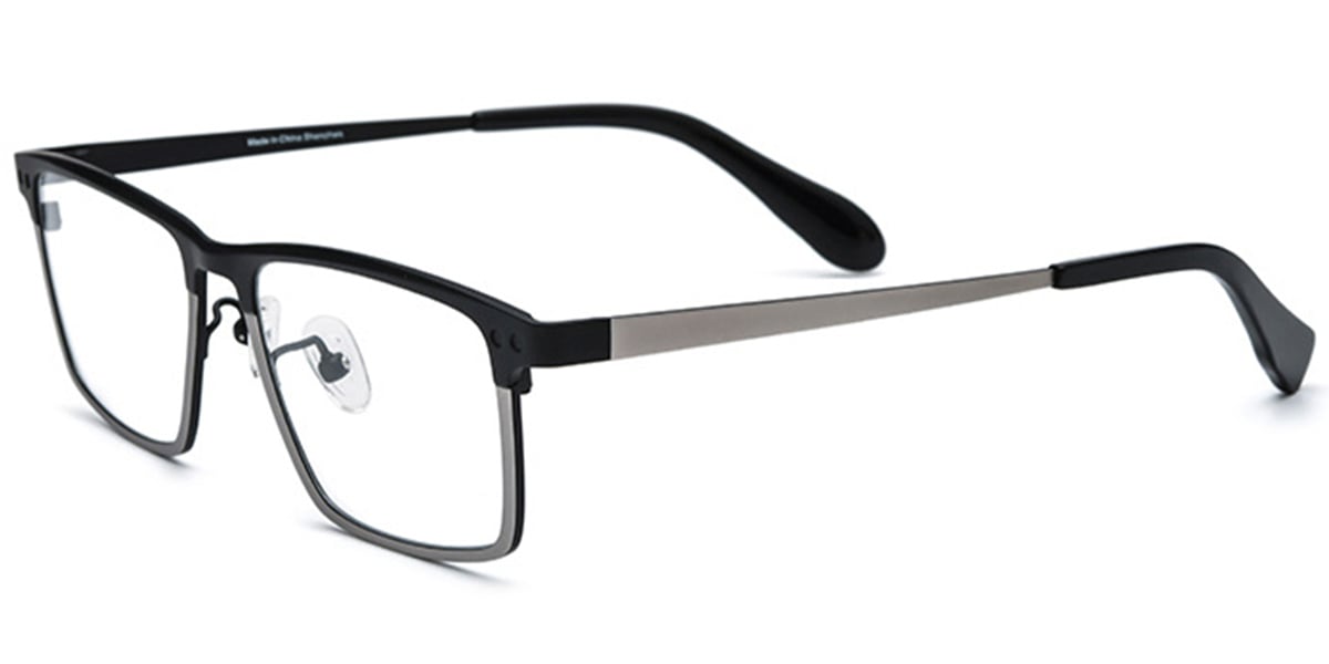 Titanium Rectangle Frame black-silver