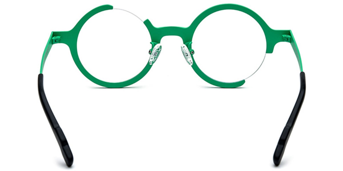 Titanium Round Frame pattern-green