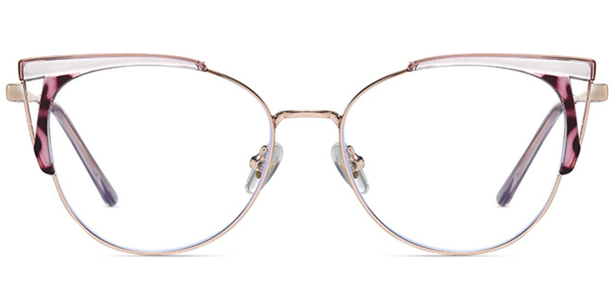 Cat Eye Frame pattern-purple