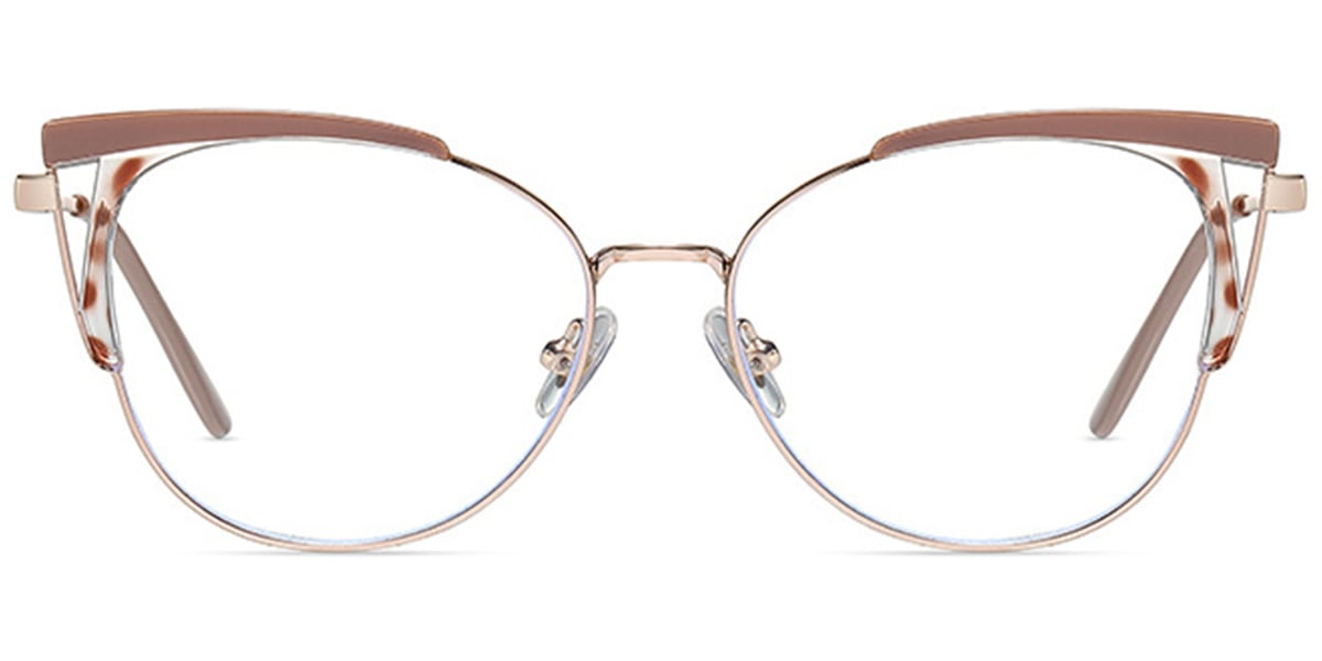 Cat Eye Frame pattern-pink