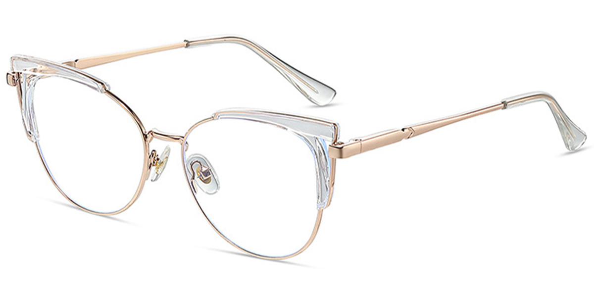 Cat Eye Frame translucent-white