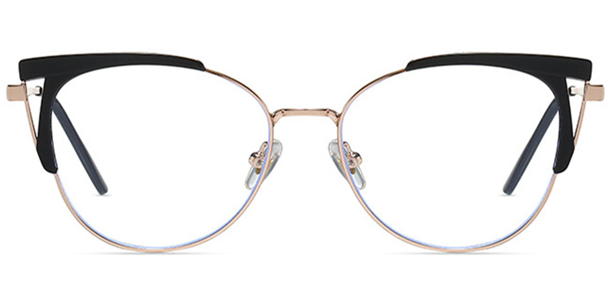 Cat Eye Frame black-gold