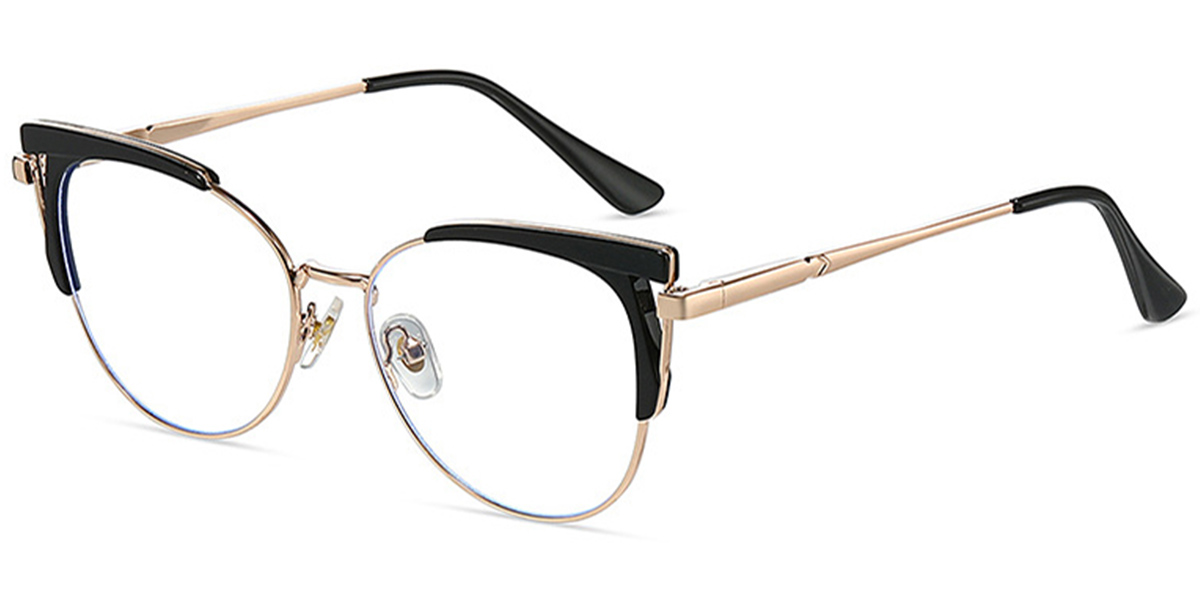 Cat Eye Frame black-gold