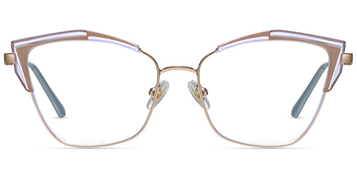 Cat Eye Frame pattern-purple