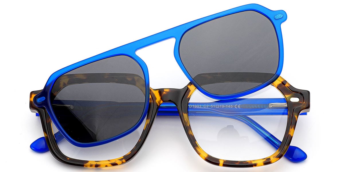 Acetate Square Frame tortoiseshell