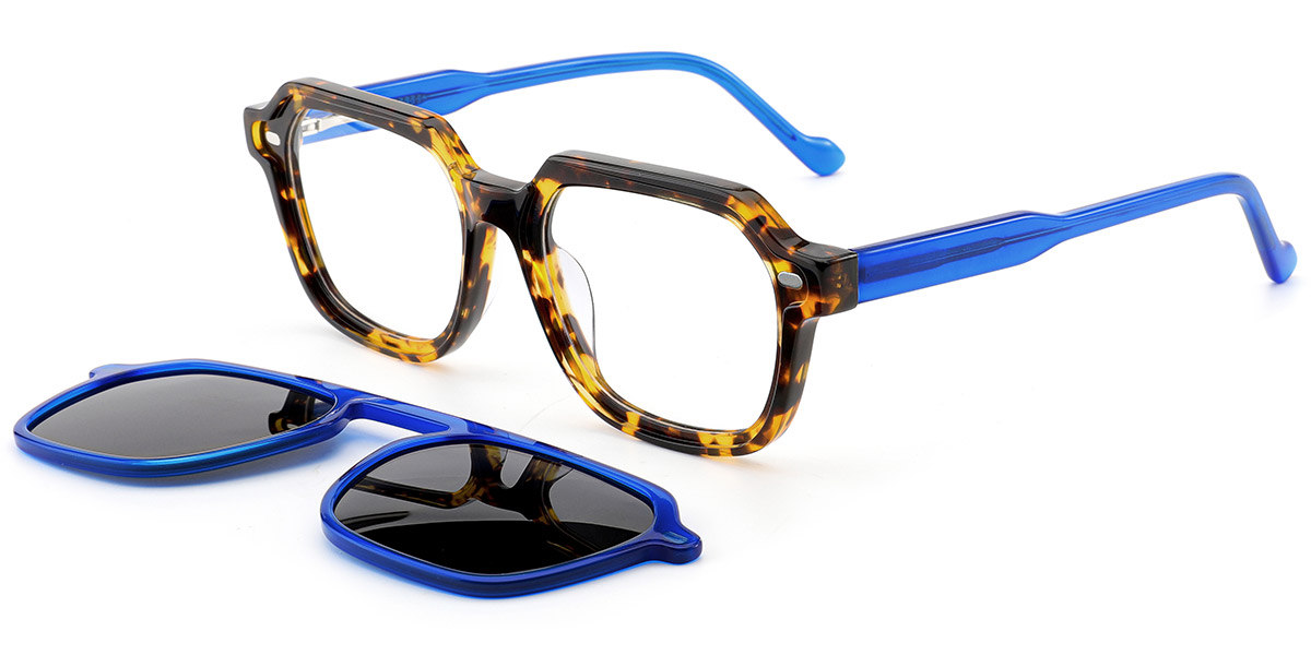 Acetate Square Frame tortoiseshell