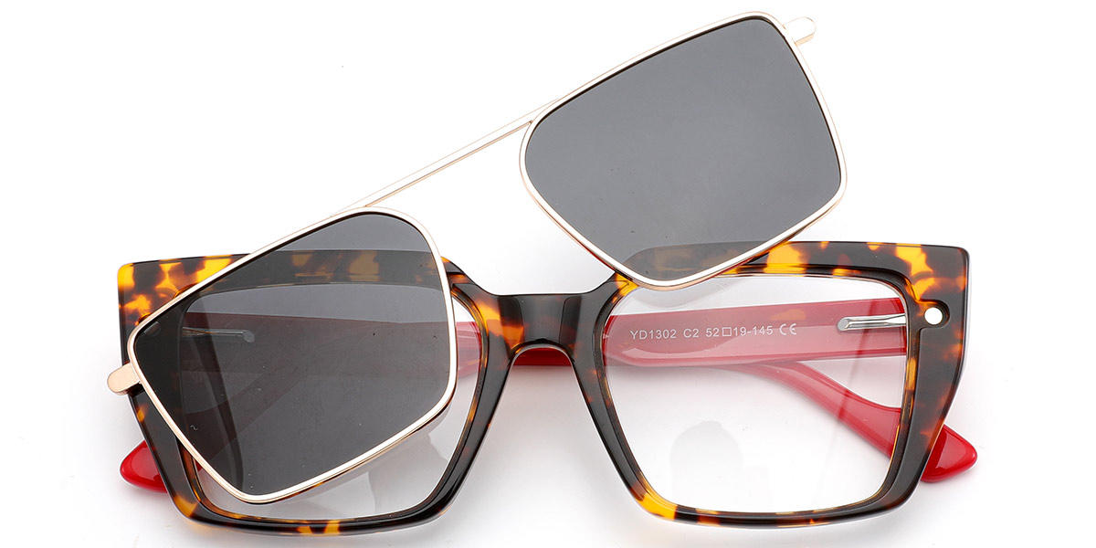 Acetate Square Frame tortoiseshell