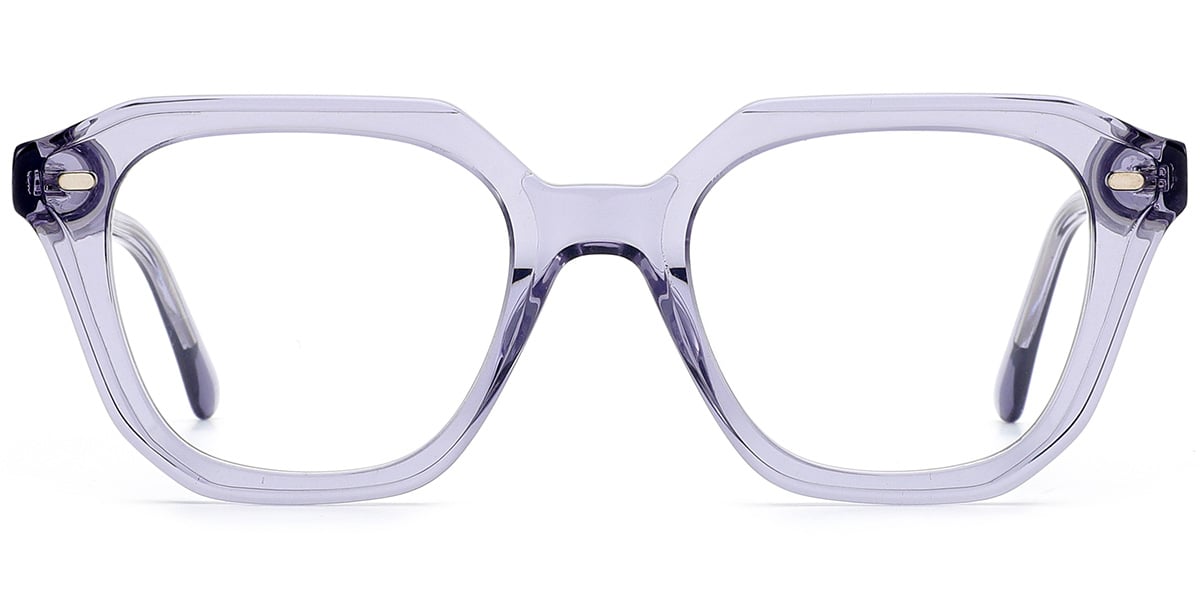 Acetate Square Frame translucent-grey