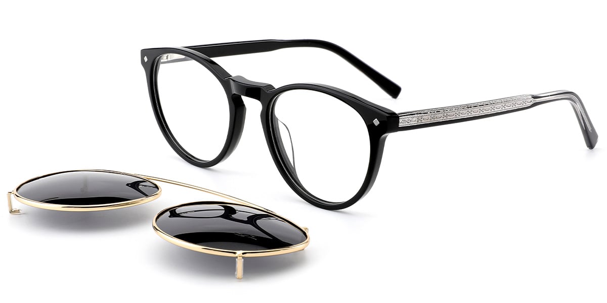 Acetate Oval Frame black