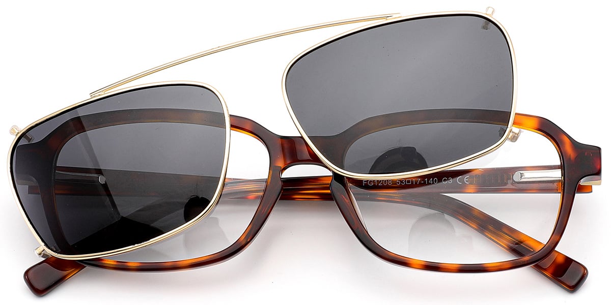 Acetate Rectangle Frame tortoiseshell