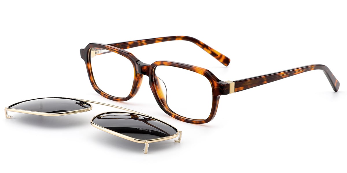 Acetate Rectangle Frame tortoiseshell