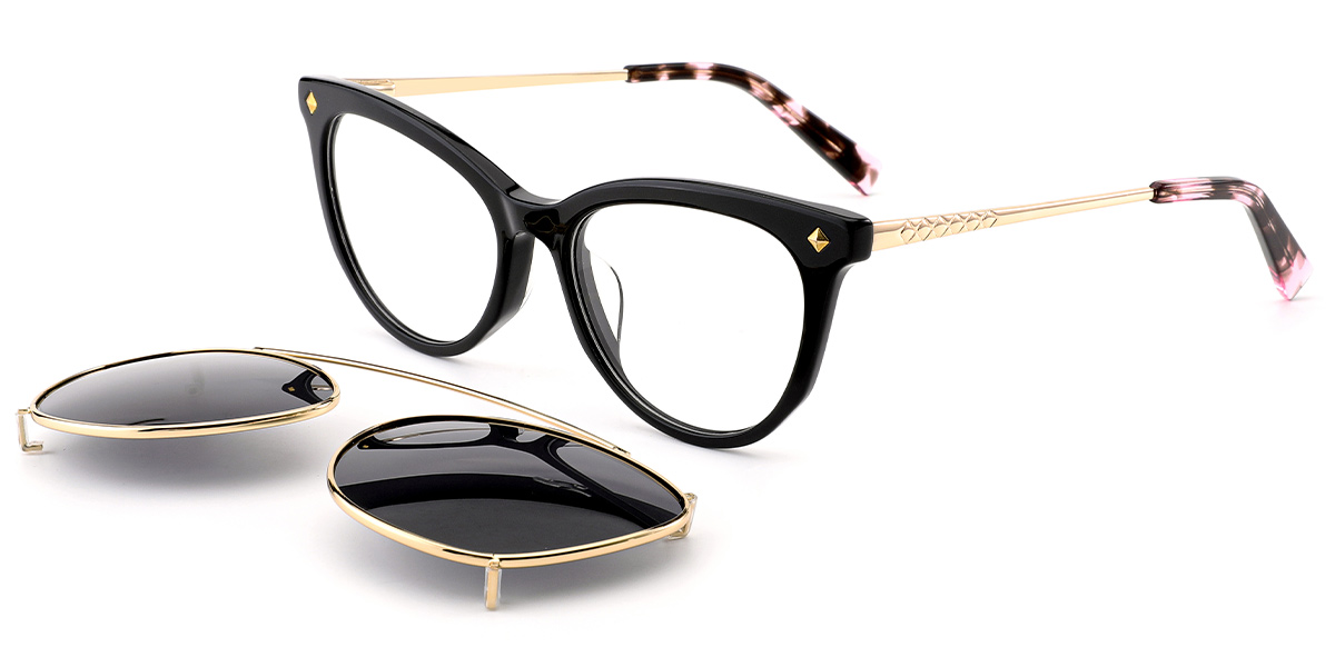 Acetate Cat Eye Frame black