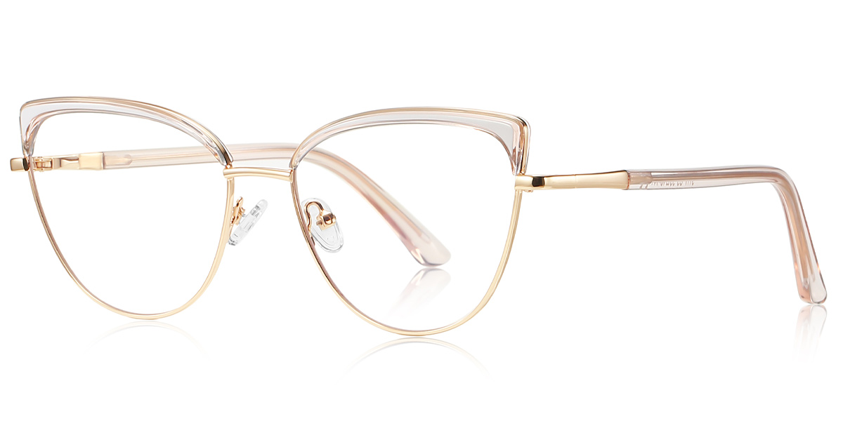 Cat Eye Browline Frame pink