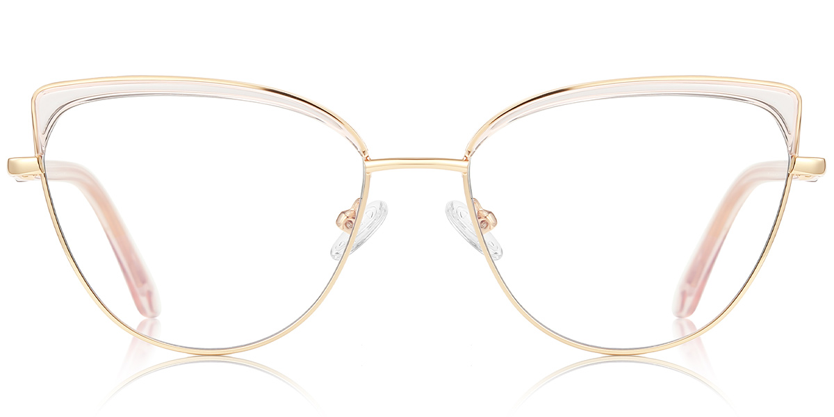 Cat Eye Browline Frame pink