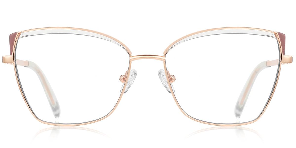 Cat Eye Browline Frame pink