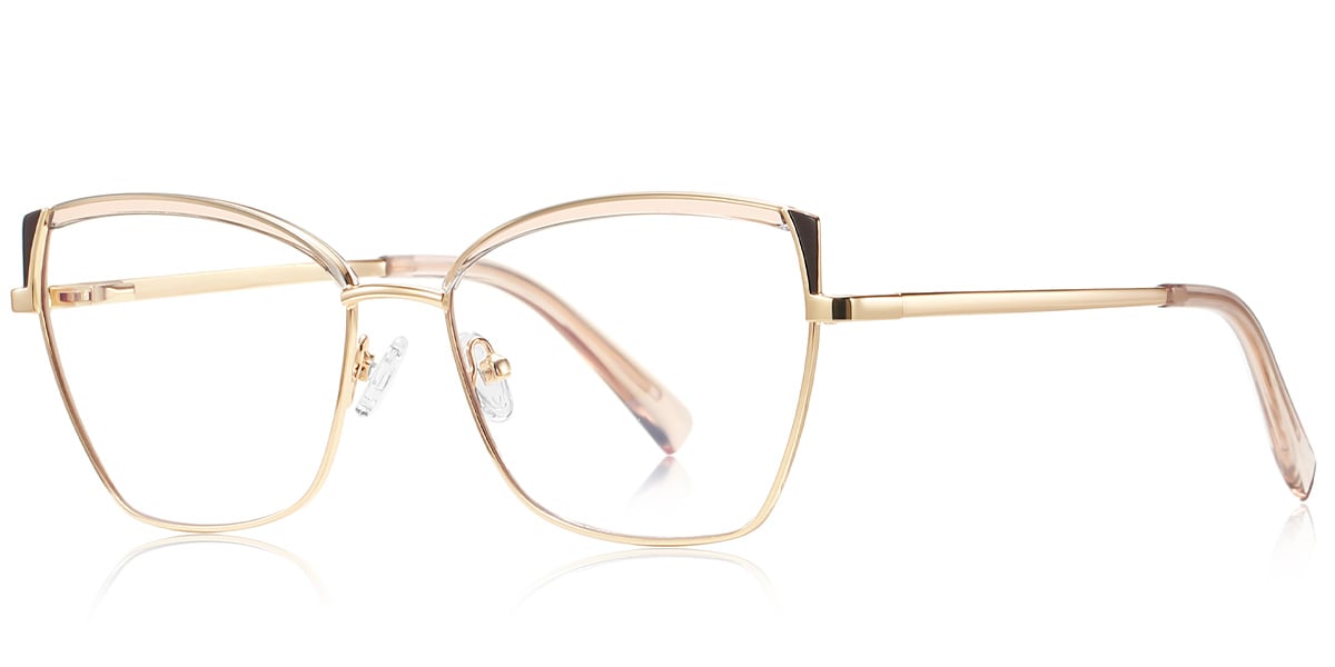 Cat Eye Browline Frame pink