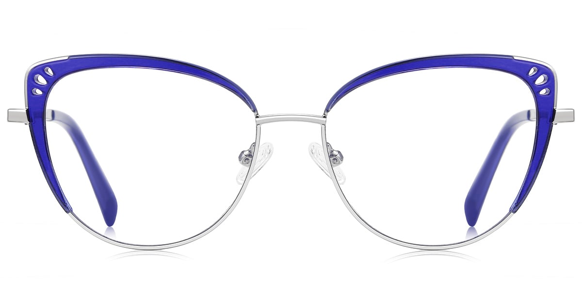 Cat Eye Frame blue