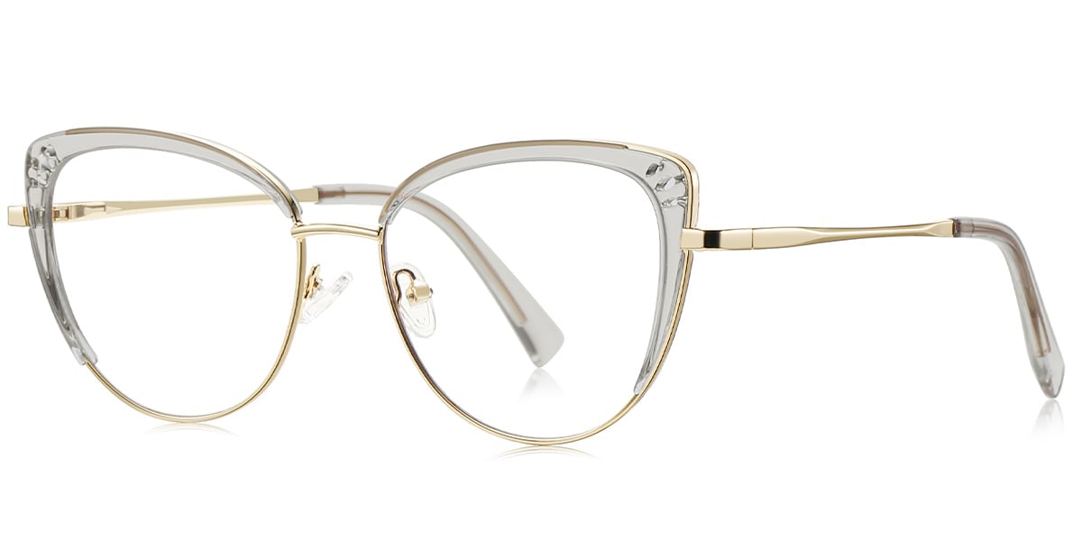 Cat Eye Frame translucent-grey