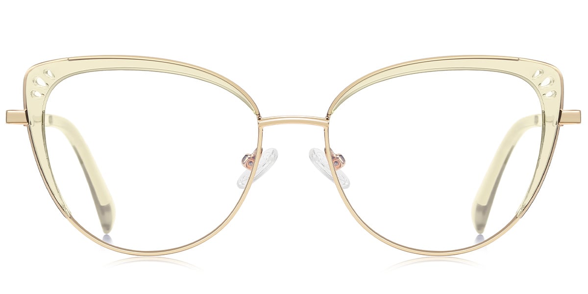 Cat Eye Frame translucent-brown