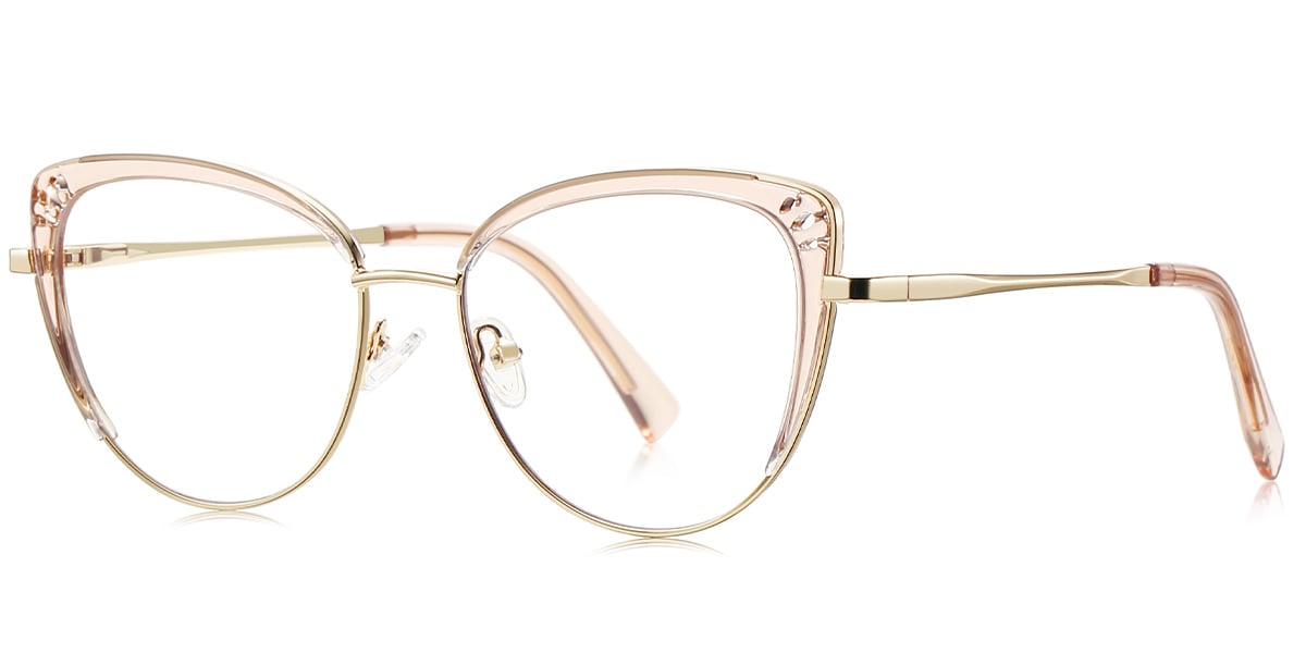 Cat Eye Frame translucent-light_brown