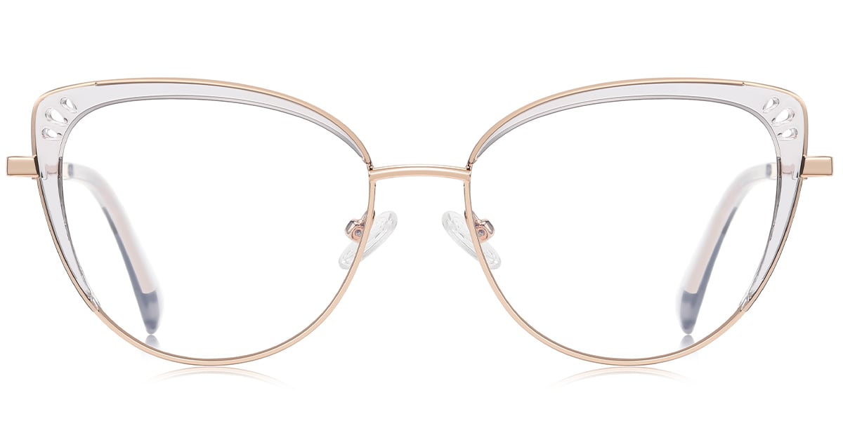 Cat Eye Frame translucent-white